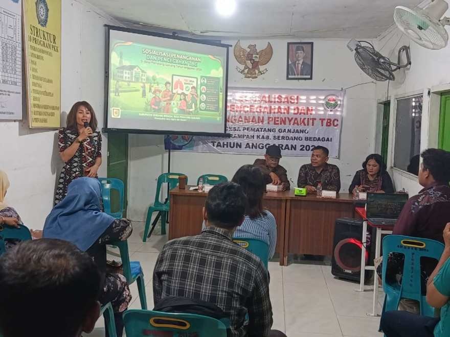 Wujudkan Desa Sehat, Pemdes Pematang Ganjang Gelar Sosialisasi Pencegahan dan Penanganan Penyakit TBC