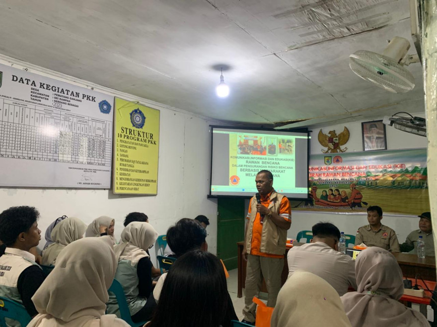 Tingkatkan Kesiapsiagaan, BPBD Sergai Gelar Edukasi Mitigasi Bencana untuk Warga Pematang Ganjang